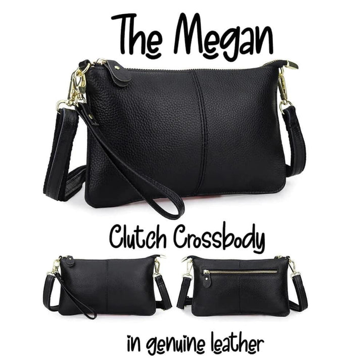 Megan Leather Clutch/Crossbody Bag-bags & totes-HiveS-Styled by Steph-Women's Fashion Clothing Boutique, Indiana