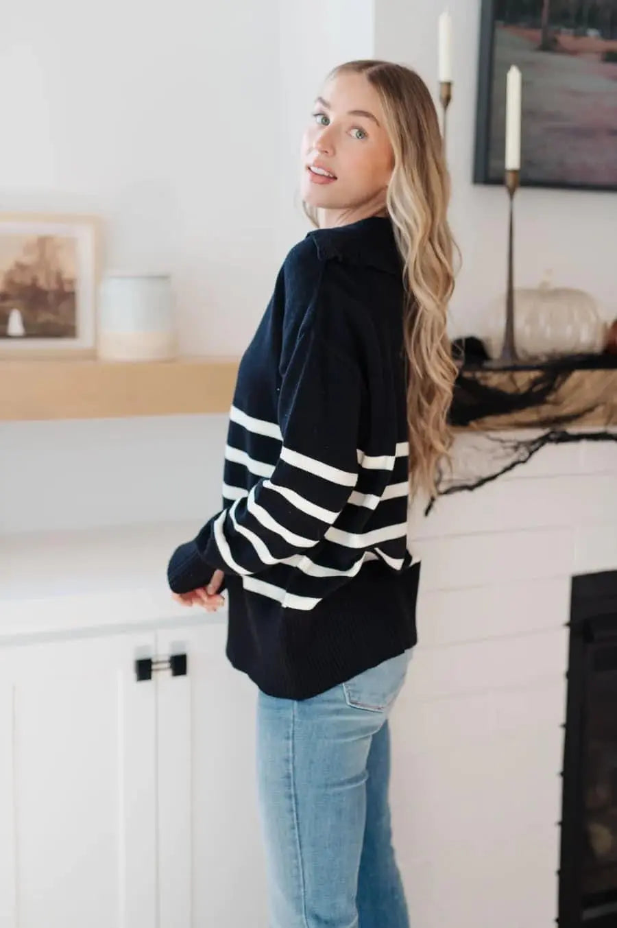 From Here On Out Striped Sweater Styled by Steph