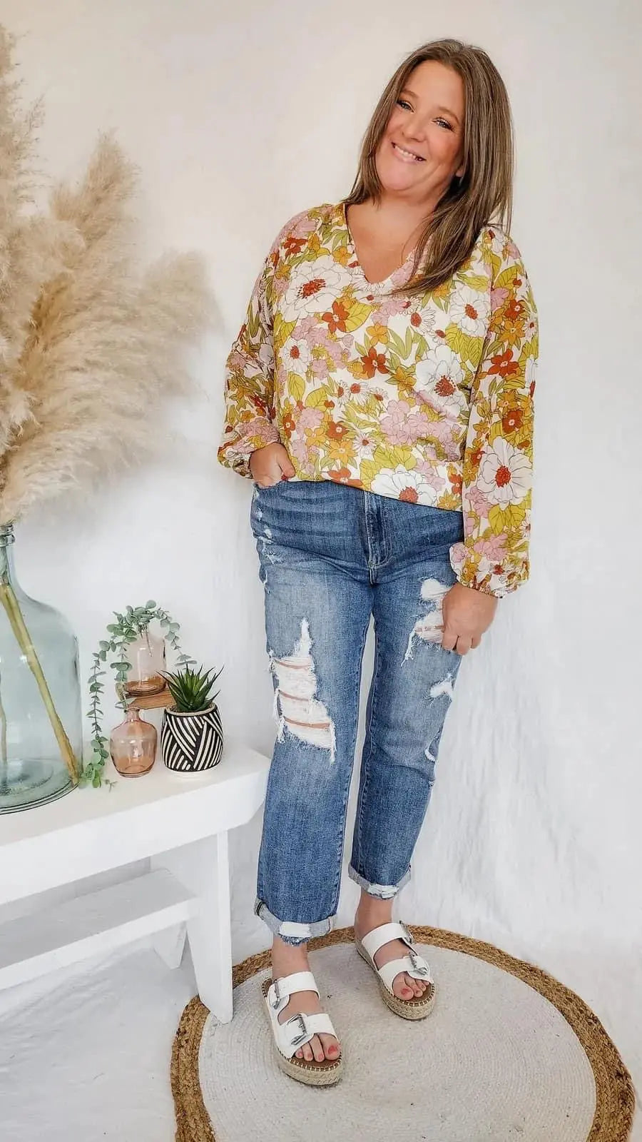 Picture Perfect Peasant Blouse Styled by Steph