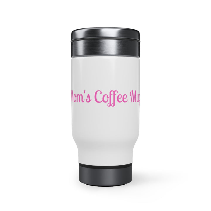 Customizable Stainless Steel Travel Mug with Handle (multiple colors & fonts)-Mug-Printify-Styled by Steph-Stylized Font-Women's Fashion Clothing Boutique, Indiana