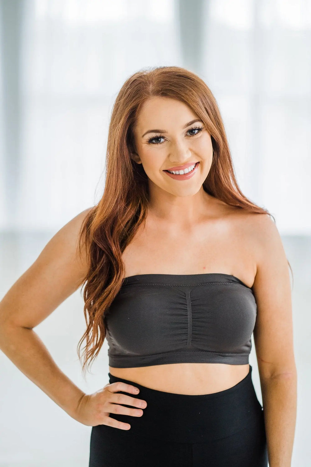 Built for the Basics Bandeau - Ash Grey-bralette-Zenana-Styled by Steph-Women's Fashion Clothing Boutique, Indiana