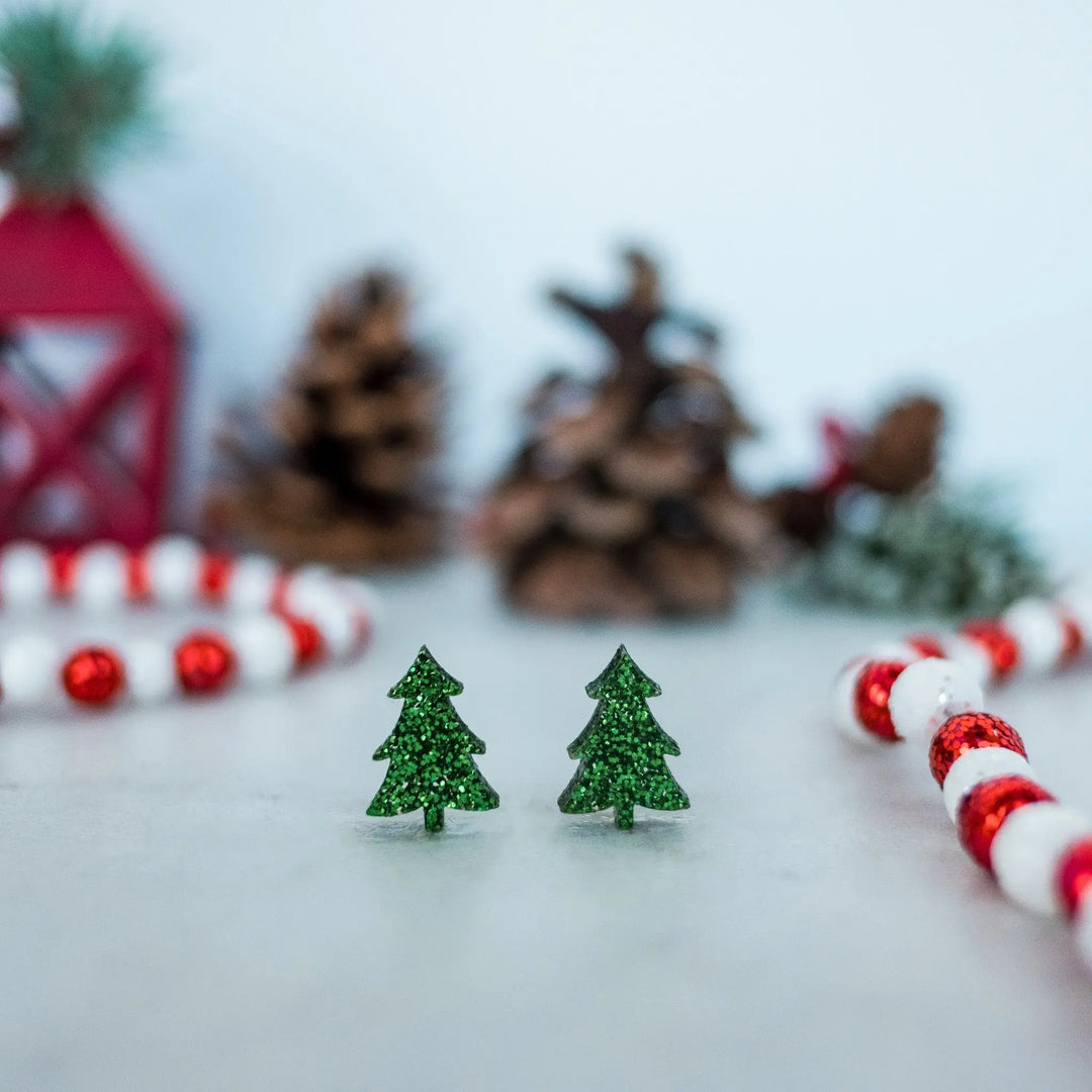 Christmas Tree Earrings-jewelry-Hello Happiness-Styled by Steph-Women's Fashion Clothing Boutique, Indiana