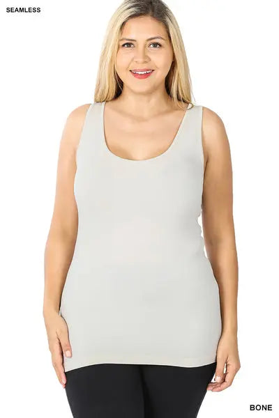 Compression Tank Tops (6 colors)-sleeveless top-Zenana-Styled by Steph-Bone-Women's Fashion Clothing Boutique, Indiana