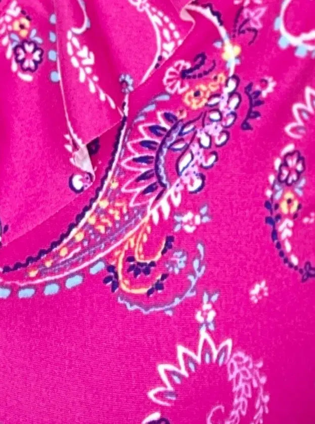 Fuchsia Paisley Sleeveless Top-sleeveless top-Haptics-Styled by Steph-Women's Fashion Clothing Boutique, Indiana