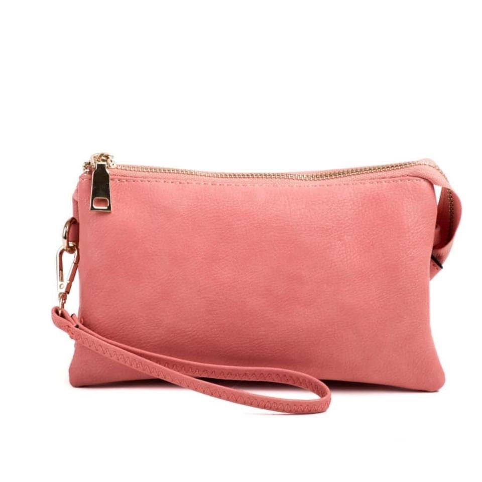 Clutch & Crossbody with Top Closure & Detachable Straps (8 colors)-bags & totes-Jen & Co-Styled by Steph-Women's Fashion Clothing Boutique, Indiana