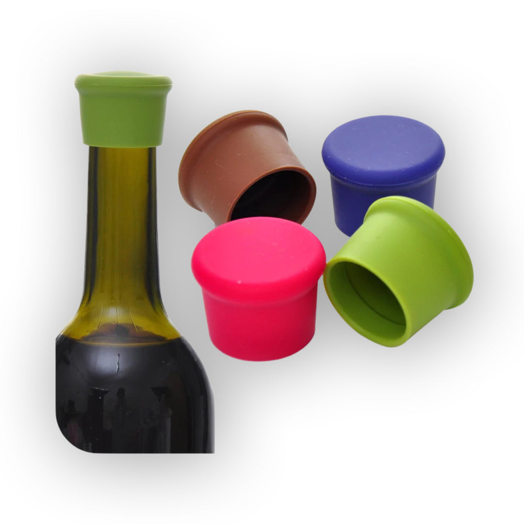 Reusable Silicone Wine Stoppers (set of 2)-Barker Basics-Styled by Steph-Women's Fashion Clothing Boutique, Indiana