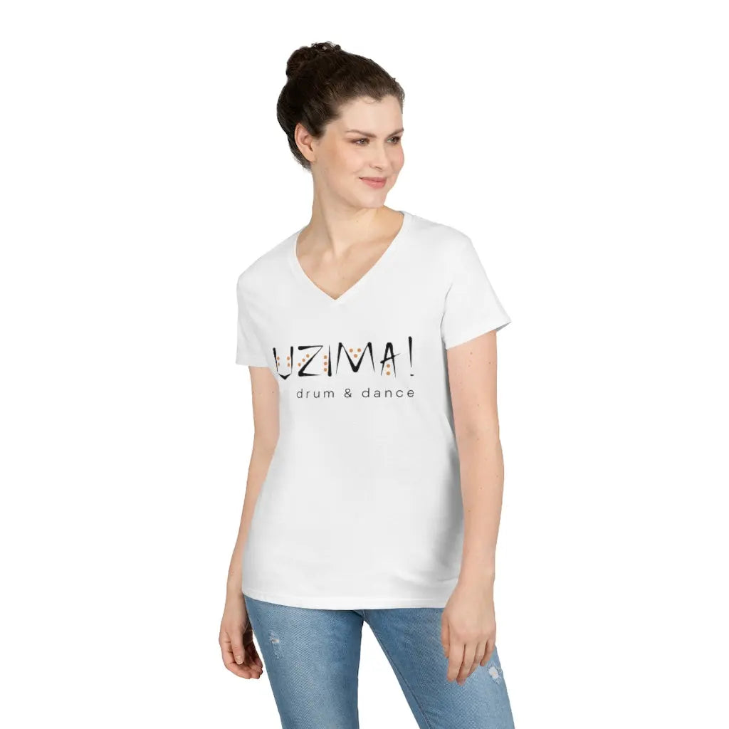 Ladies' V-Neck T-Shirt (4 colors)-V-neck-Printify-Styled by Steph-Women's Fashion Clothing Boutique, Indiana