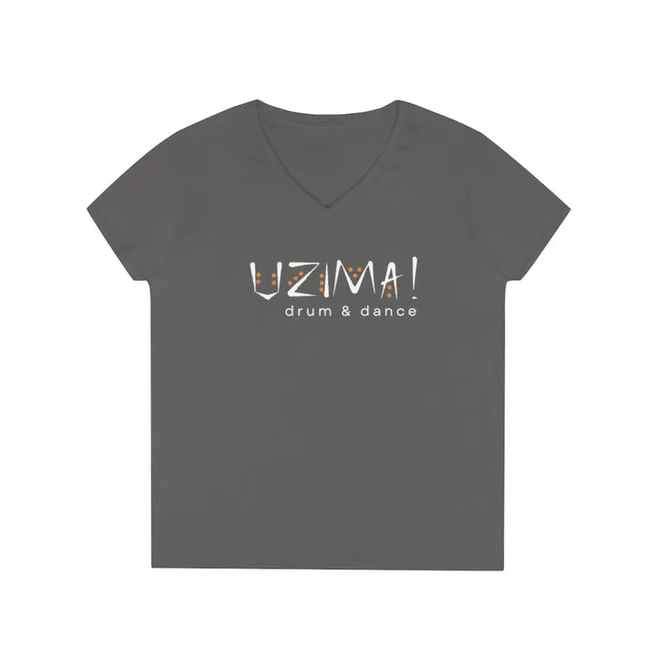 Ladies' V-Neck T-Shirt (4 colors)-V-neck-Printify-Styled by Steph-Charcoal-Women's Fashion Clothing Boutique, Indiana