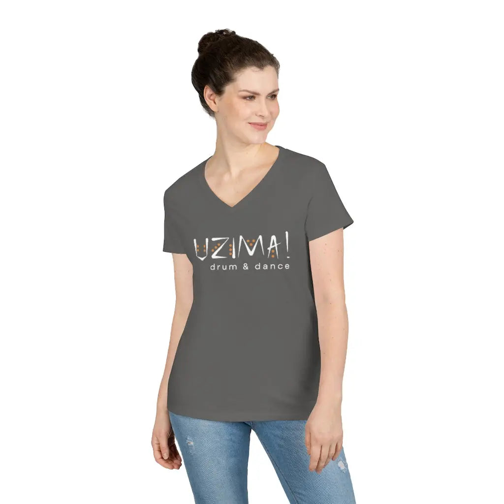 Ladies' V-Neck T-Shirt (4 colors)-V-neck-Printify-Styled by Steph-Women's Fashion Clothing Boutique, Indiana
