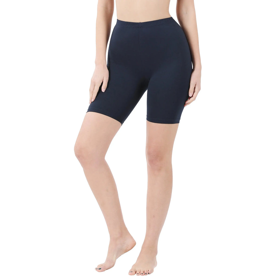 Navy Biker Shorts-shorts-Zenana-Styled by Steph-Women's Fashion Clothing Boutique, Indiana