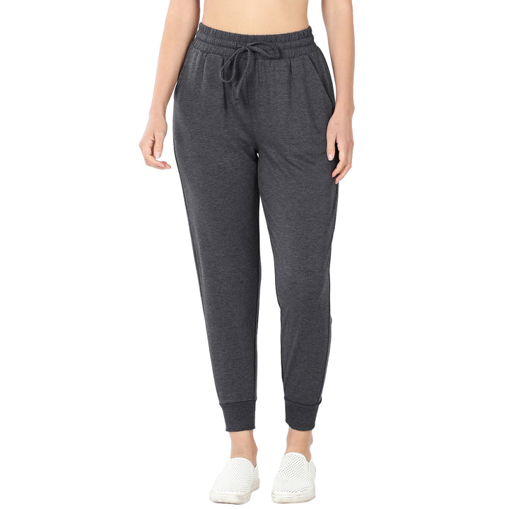 Soft French Terry Joggers with Pockets - Charcoal-joggers-Zenana-Styled by Steph-Women's Fashion Clothing Boutique, Indiana
