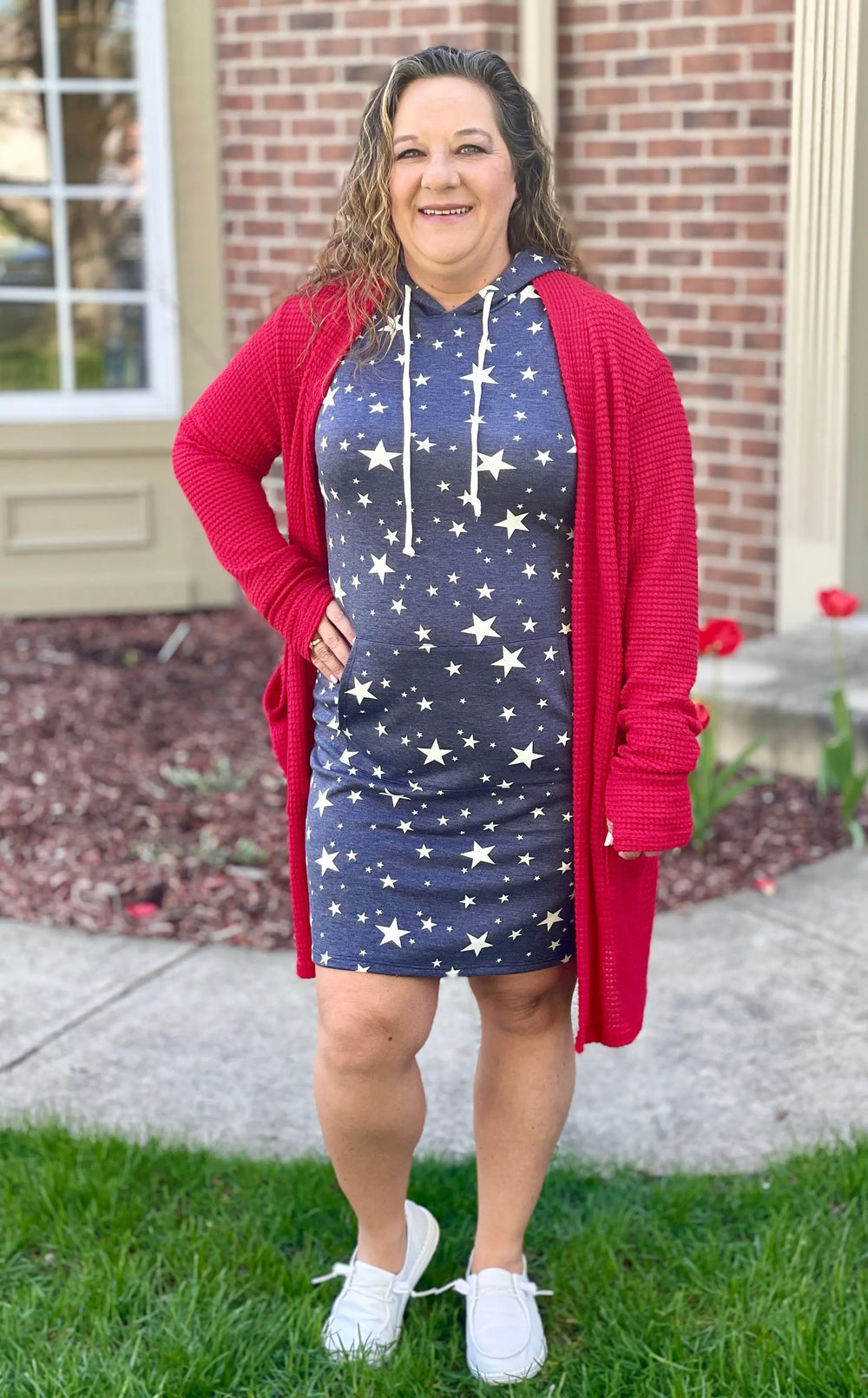 Seeing Stars Navy & White Sleeveless Dress-dress-Gee Gee-Styled by Steph-Women's Fashion Clothing Boutique, Indiana