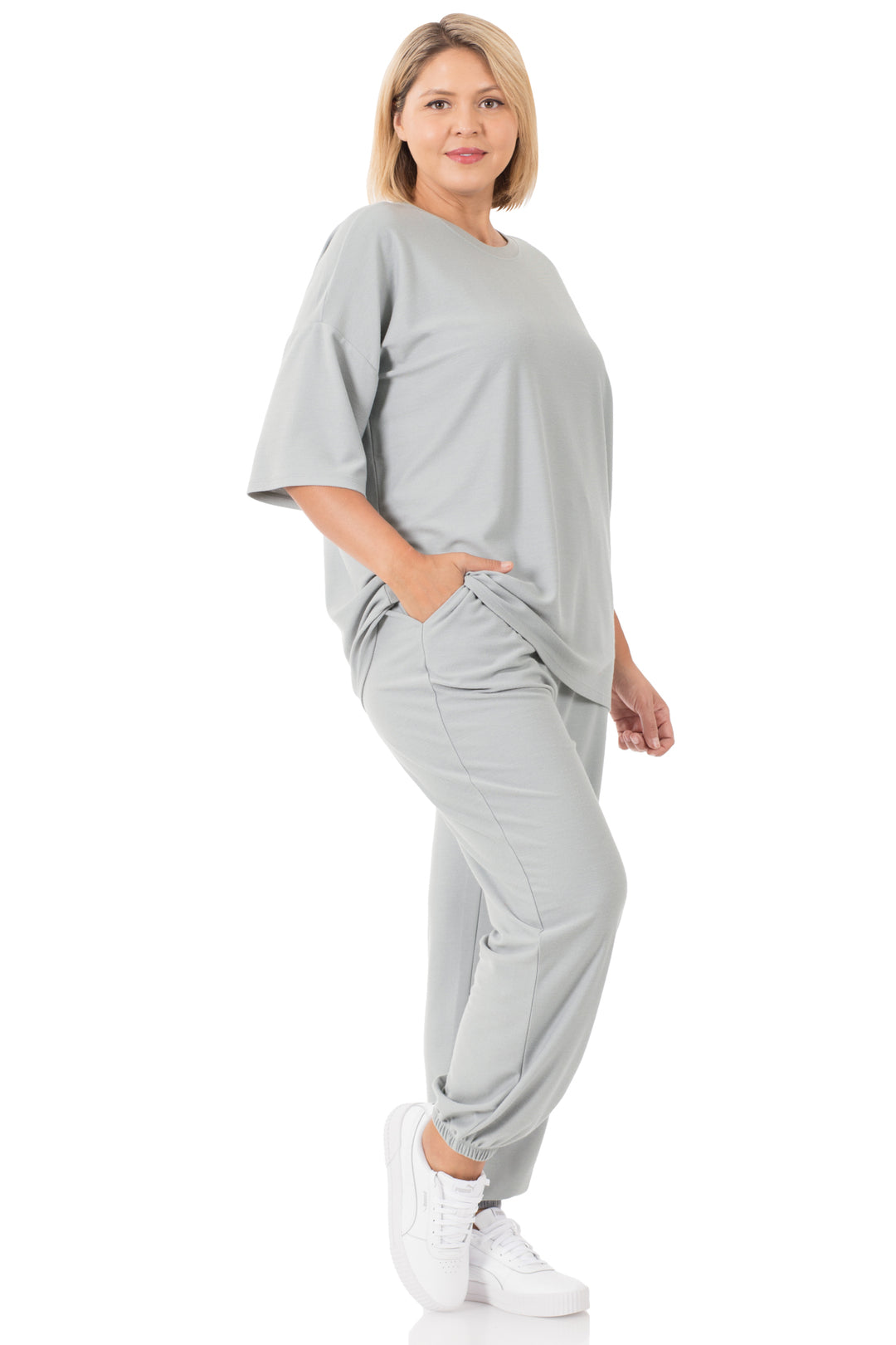 Soft French Terry Joggers & Top Sets (two colors)-jogger set-Zenana-Styled by Steph-Women's Fashion Clothing Boutique, Indiana