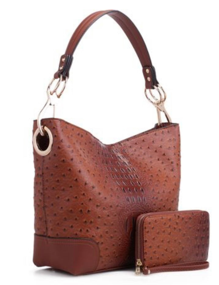 Wanda Hobo Bag - Brown-bags & totes-Mia K-Styled by Steph-Women's Fashion Clothing Boutique, Indiana